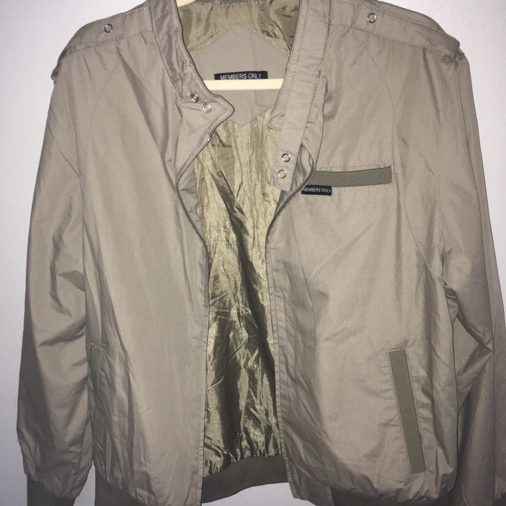 Members only tan jacket